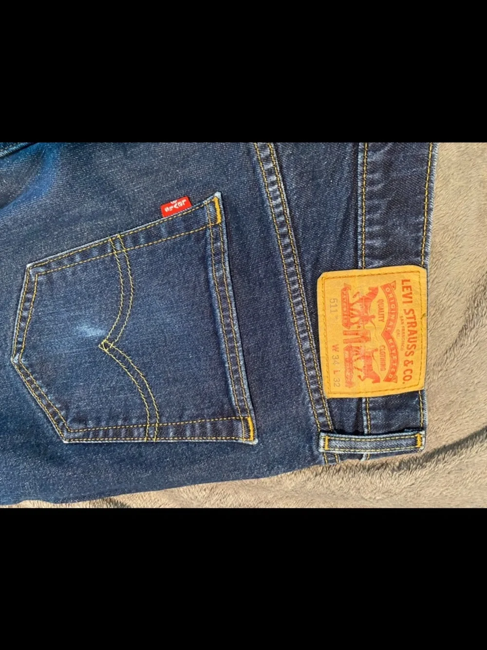 Levi's Slim Straight Dark Blue Jeans